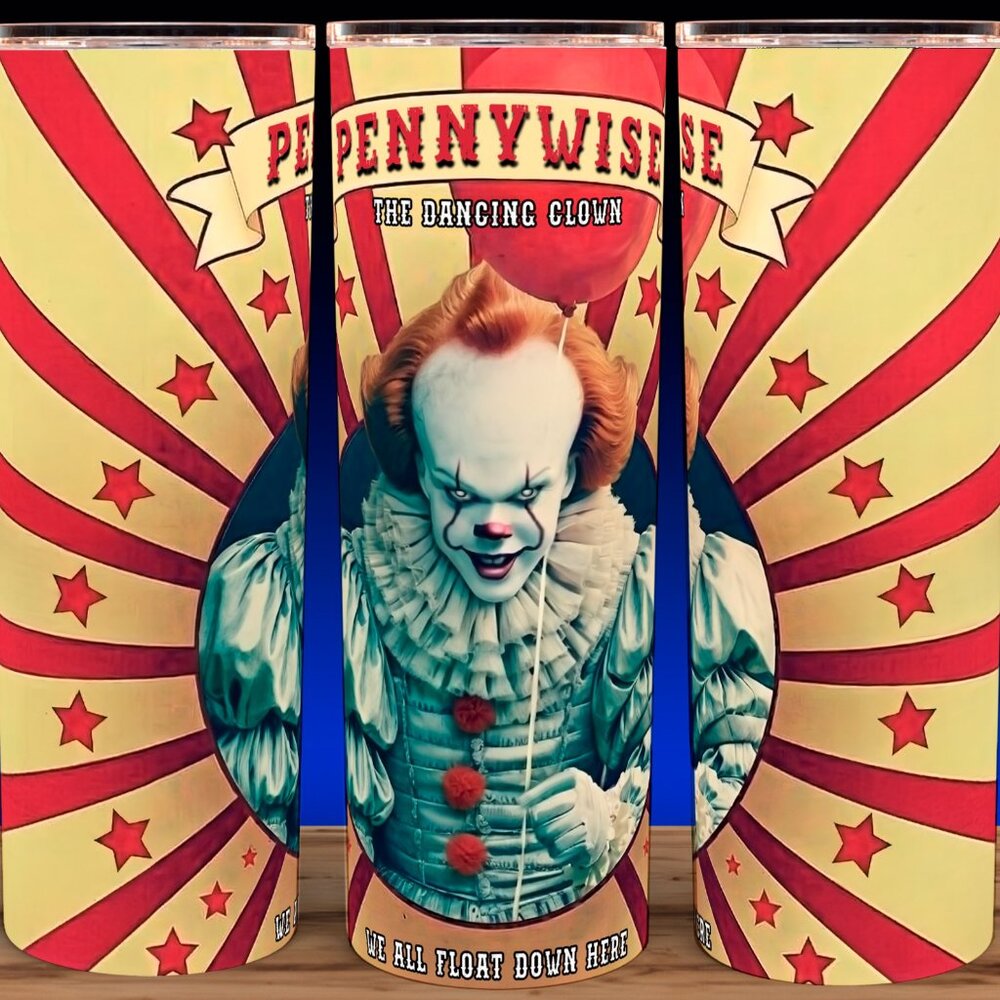 Pennywise IT Horror Movie Circus Marquee Cup Mug Tumbler